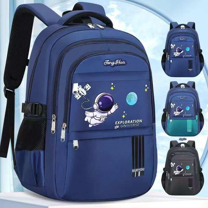 Mochila escolar para niños de grado 1-3-9 de gran capacidad, alto valor, mochila ligera ins, mochila espacial para niños