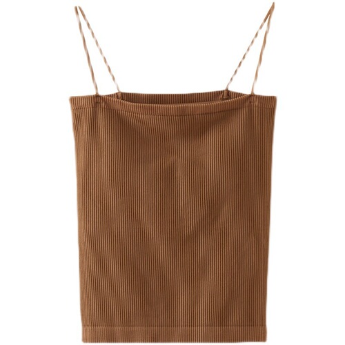 Nurse Bra French Ribbed Early Spring Stylish and Trendy Glamorous Sexy Tight Underwear Tank Top Backless Bralette for Women