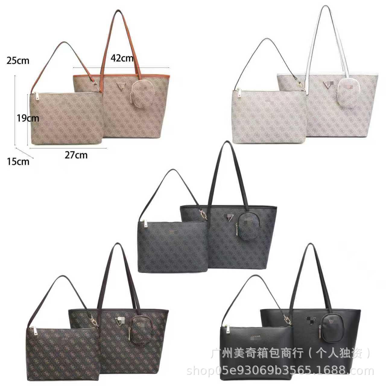 Guess Gs2025 New Versatile Printed High-End Large-Capacity Tote Bag Satchel Shoulder Handbag Women's Bag