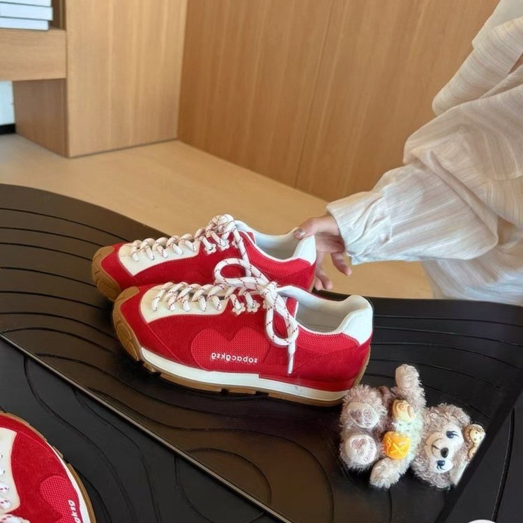 Dopamina de fondo grueso Retro Gundel zapatos de entrenamiento para mujeres 2025 otoño nuevos zapatos transpirables de trotar deportivos casuales