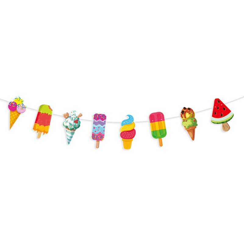 Helado tira de la bandera, J-0217-2
