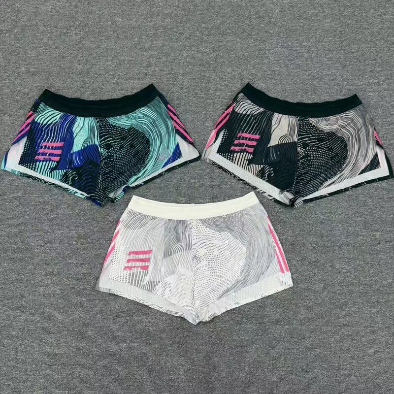 New Style Laminated Track and Field Three-Point Quick-Drying Sports Lining Sports Shorts for Men and Women Marathon Breathable Running Training Pants