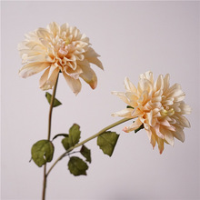 高品质仿真复古绢布大丽花婚庆手捧花居家插花花艺装饰品