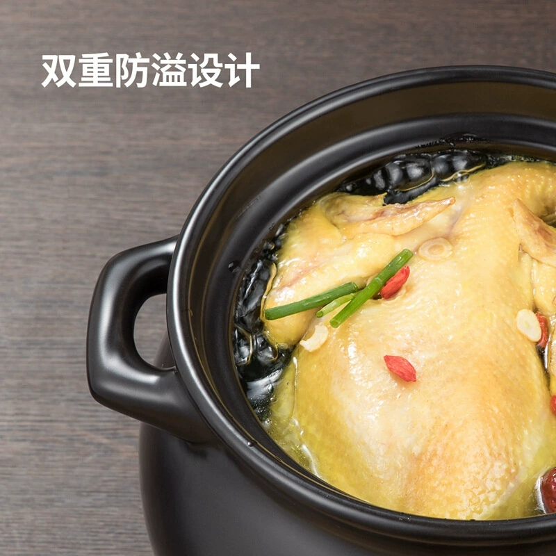 Горшок для тушения тушёного мяса Dahuang, жаропрочный горшок для супа, бытовой, большой вместимости, для здоровья, керамический горшок для приготовления каши, варки лекарств, отвара, горшок для китайской медицины