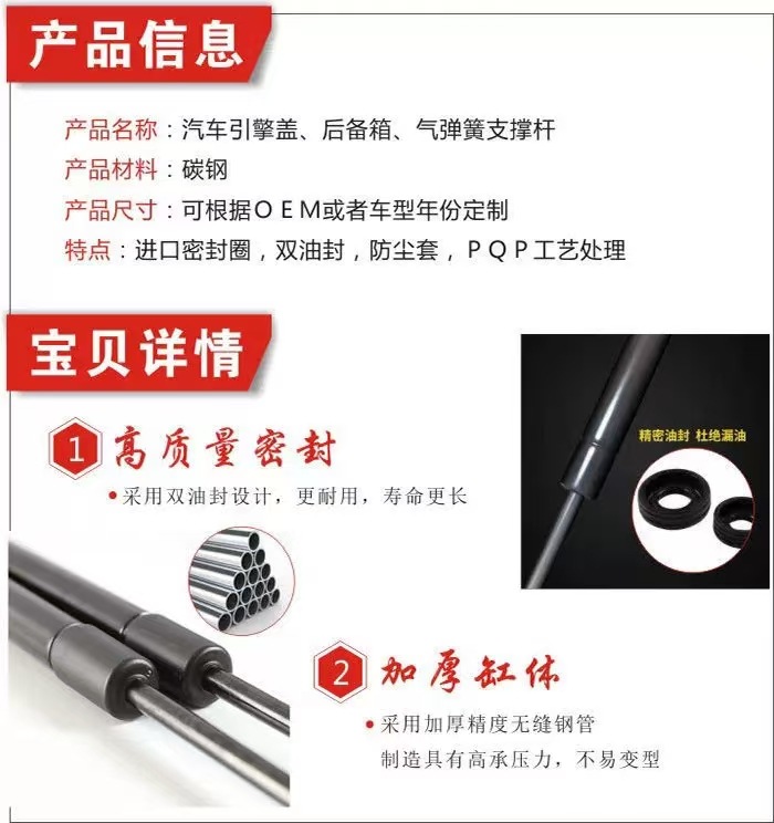 Suitable for Toyota Hilux 15-25 Toyota Hilux Revo Rocco Gun125 Tailgate Flip-Down Damper