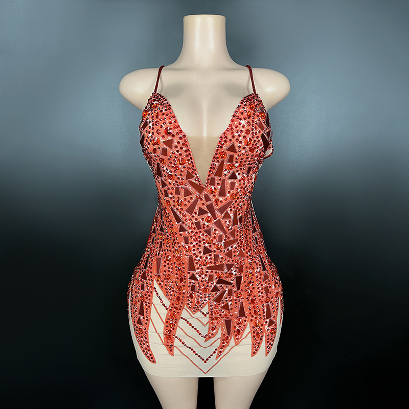 AliExpress cross-border hot sale New European and American hot-selling sling sweet cool hot girl women's short skirt party dress