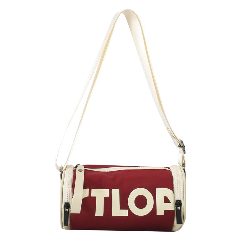 Moda niños y niñas carta almohada bolsa de moda contraste color bolsa de mensajero de los niños estilo occidental bebé excursión bolsa de hombro