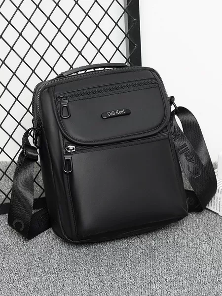 Men's Shoulder Bag, Business Casual Sports Small Backpack, Korean Style Men's Bag, Vertical Crossbody Bag, Multi-Functional Handbag, Trendy