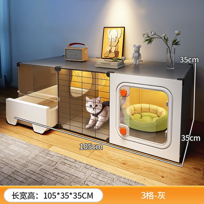 場所を取らない猫籠家庭用室内小戸型猫別荘一室一室一衛猫窩猫トイレ一体|undefined