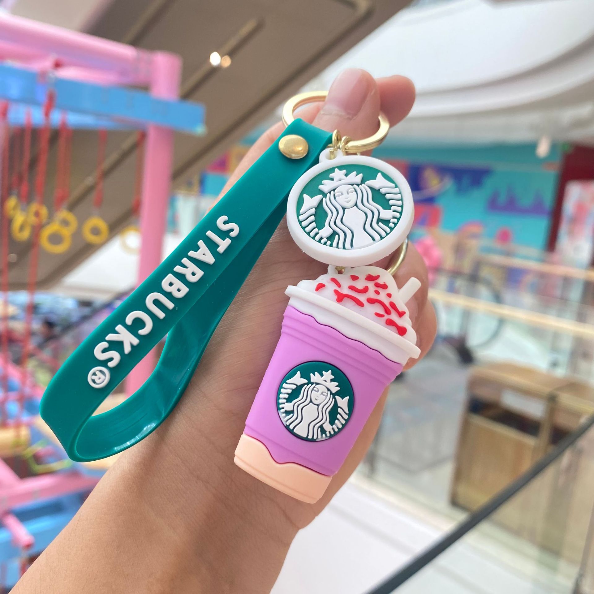 Starbucks leche taza de té llavero creativo helado muñeca mochila colgante ciego caja muñeca pequeño regalo al por mayor