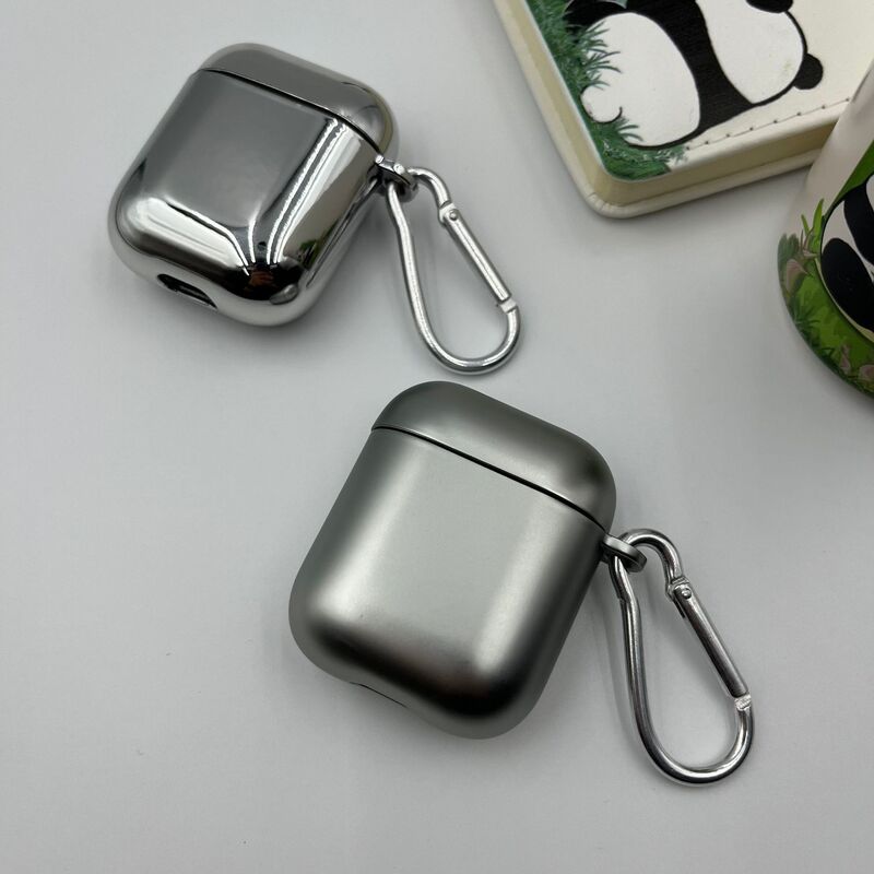Electroplated earphone case for Apple airpodspro 2 Bluetooth headset metallic airpods4 protective cover