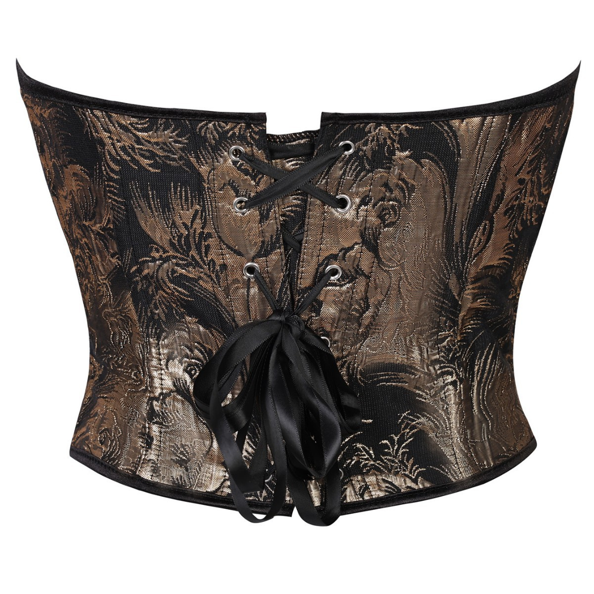 Nuevo oro negro damas pechos de lazos de pecho corset cortesano apretado amazon ventas rápidas temu comercio electrónico transfronterizo