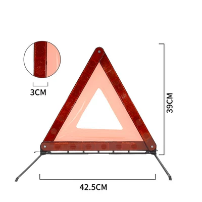 Car-Mounted Triangular Stand, Tripod for Vehicles, Reflective Support Stand for Accidents, Warning Sign Holder, Triangle Sign (Warning sign) - small-tripod