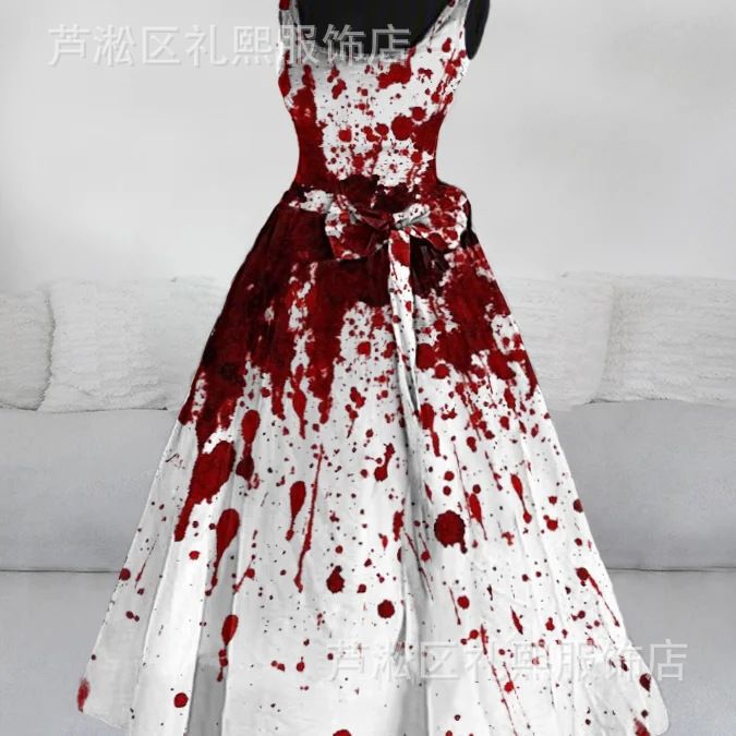 2026 New Cross-Border Halloween Haunted House Escape Room Horror Scene Dress Ghost Shadow Dark Night Dark Amazon