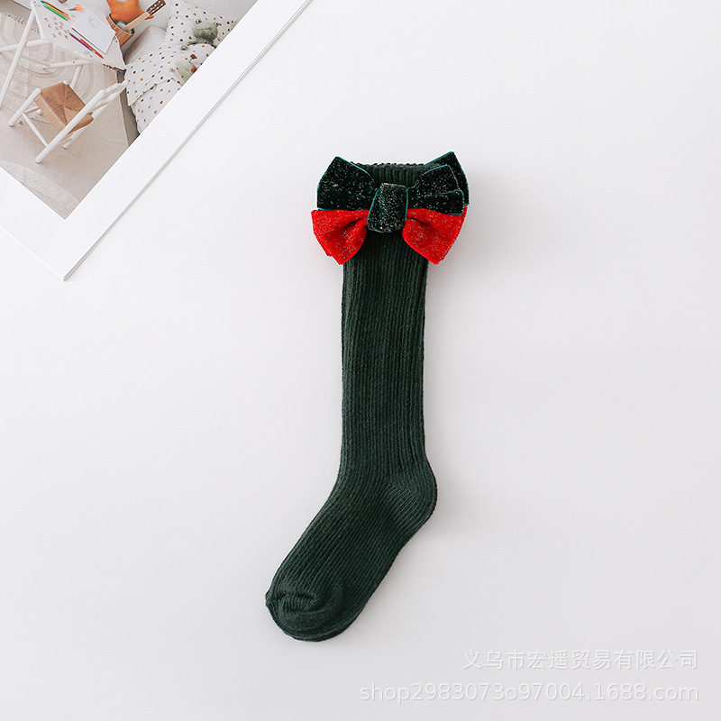 녹색 더블 타이 양말