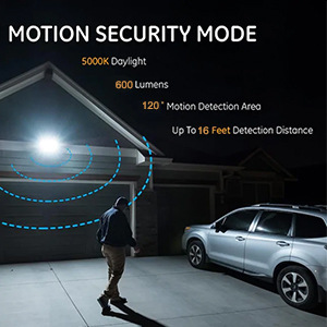 Projecteur d'extérieur 8 W 4 LED avec détecteur de mouvement et éclairage public intégré, alimenté par énergie solaire_voghion.com