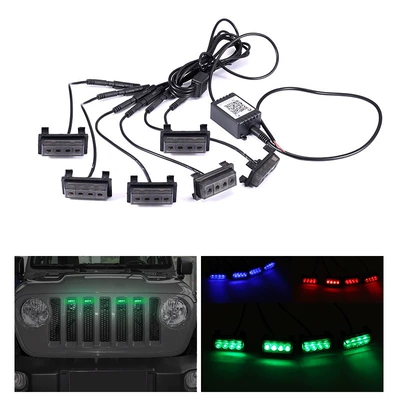 Yellow Light Seven-Color App Rgb — Gündüz işıqları - one-to-six-black-shell-rgb-colorful-app