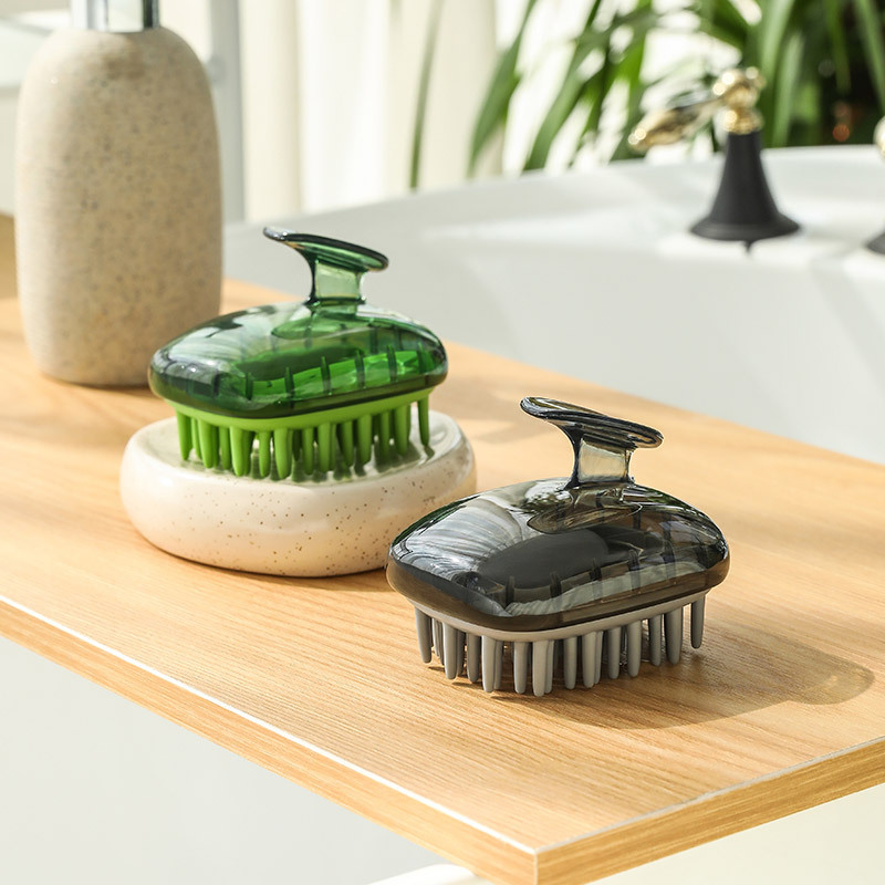 Cepillo de champú de silicona, cepillo de masaje, cabeza, cuero cabelludo, anti-picazón, champú, champú, peine, cabeza, cuero cabelludo, anti-picazón, humedad seca