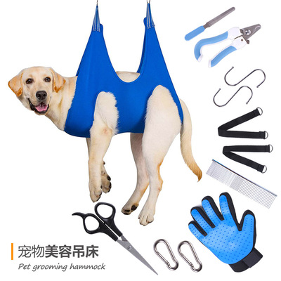 T跨境宠物美容吊床猫咪狗狗指甲修剪工具 宠物清洁用品套装批发|ru