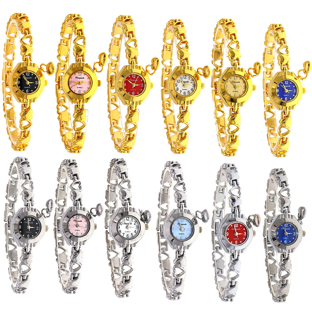 80g Weight Ordinary Glass Mirror Material Alloy Strap Material Watch Classification Pointer+Number Display Type Buckle Buckle Style Round Dial Shape Daily Occasion Quartz Movement Heart Shape Pattern Women's Gender Casual, Classic Style Style Casual Classic Style Heart Shape Buckle Quartz Watch Women's Watches 18