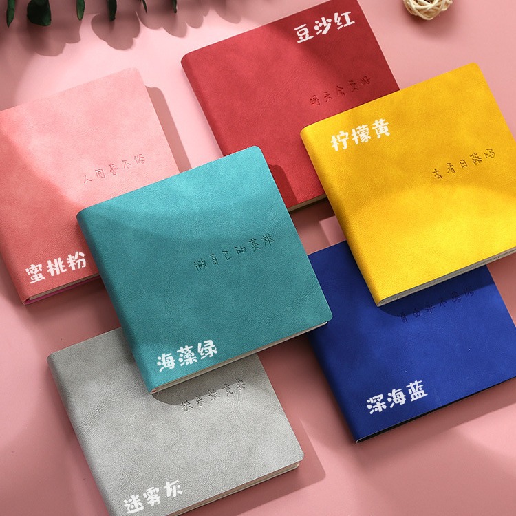 Portátil de bolsillo cuadrado mini Notebook portátil Memo Bloc de notas en blanco diario cuaderno al por mayor