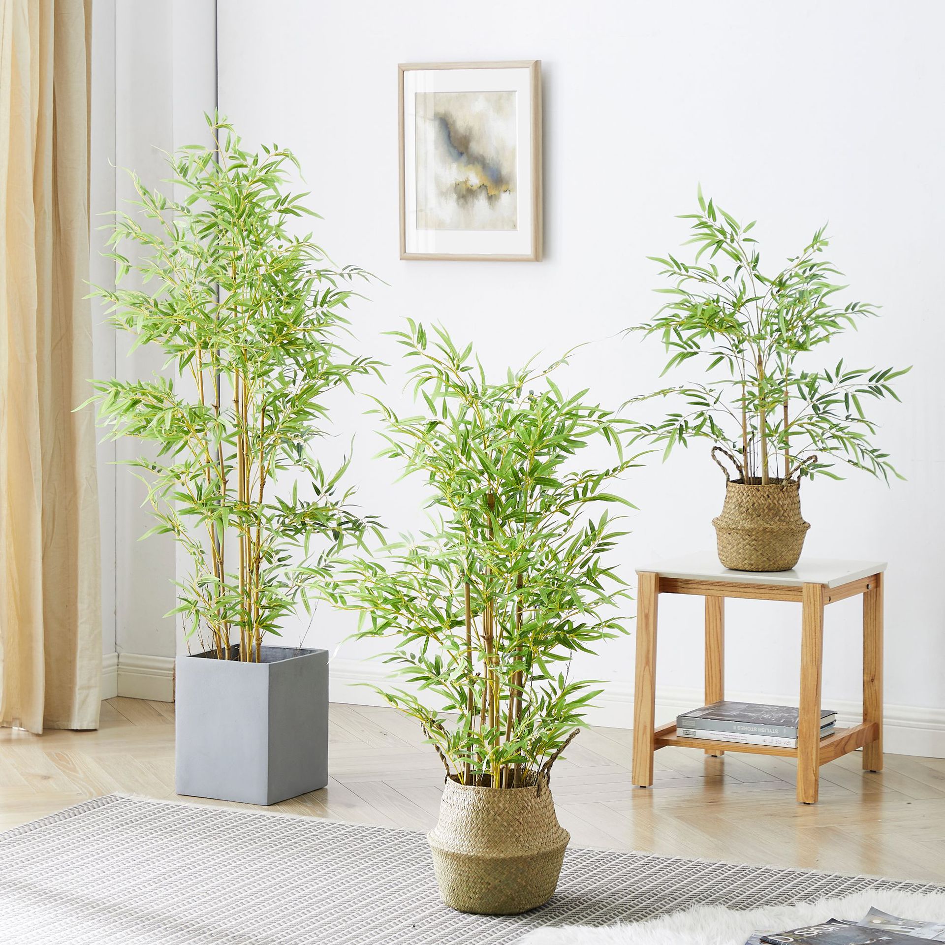 仿真竹子盆栽室內庭院商場餐廳裝飾擺件裝飾園林景觀盆景人造竹子