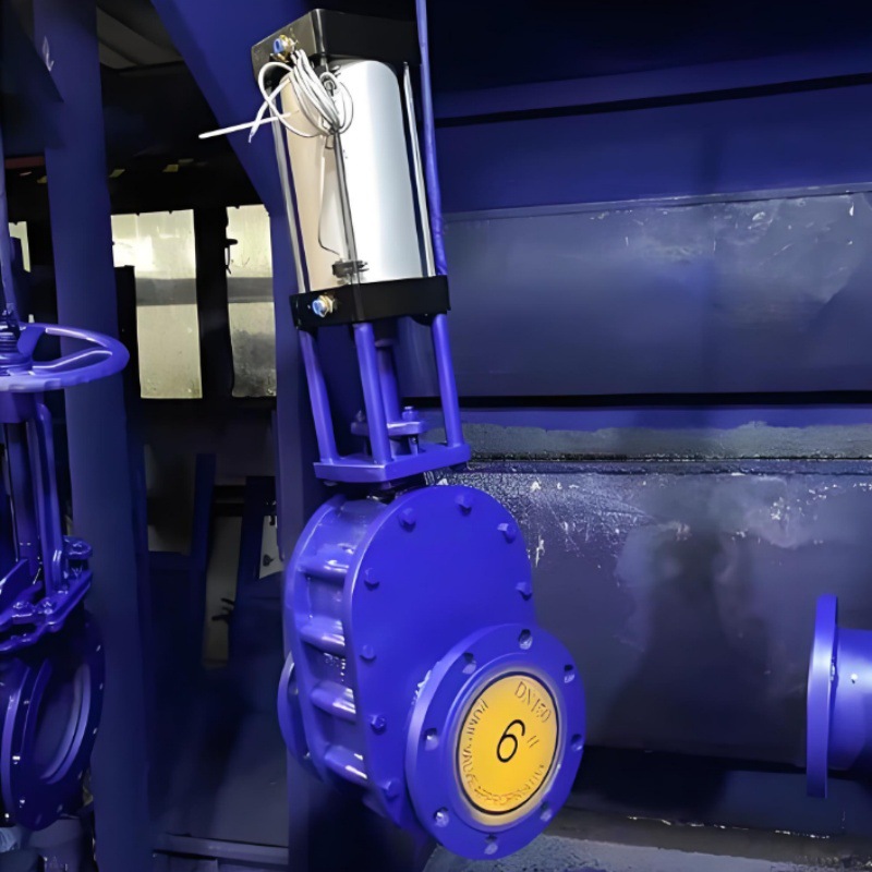 气动陶瓷双闸阀 双闸板 Z644TC-16C DN350 出料阀 陶瓷双闸板阀