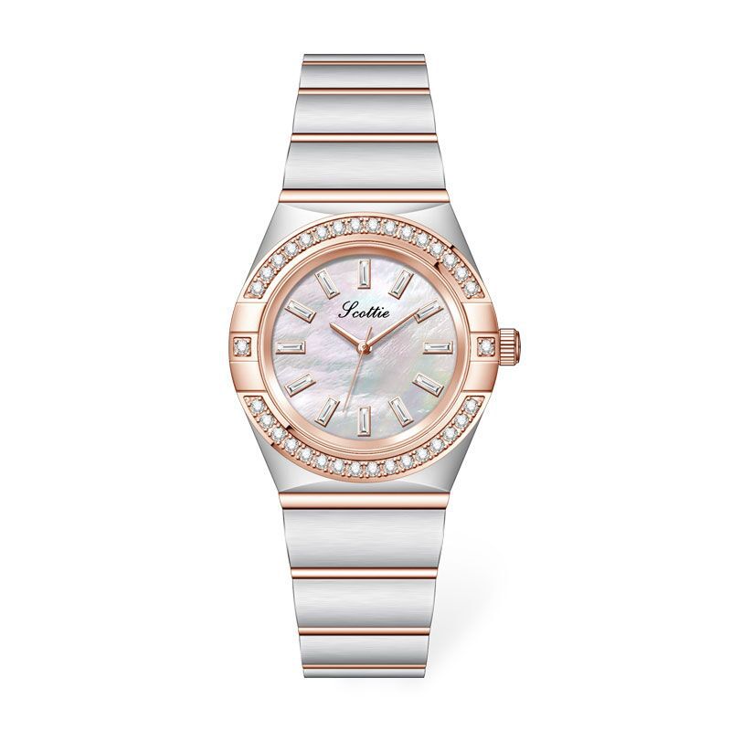 80g Weight Tempered Glass Mirror Material Alloy Strap Material Watch Classification Pointer Display Type Butterfly Double Snap Buckle Style Round Dial Shape Holiday, Office, Daily Occasion Quartz Movement Round, Rectangle Pattern All Seasons Season Women's Gender Casual, Elegant, Glam Style Casual Elegant Glam Round Rectangle Butterfly Double Snap Quartz Watch 10