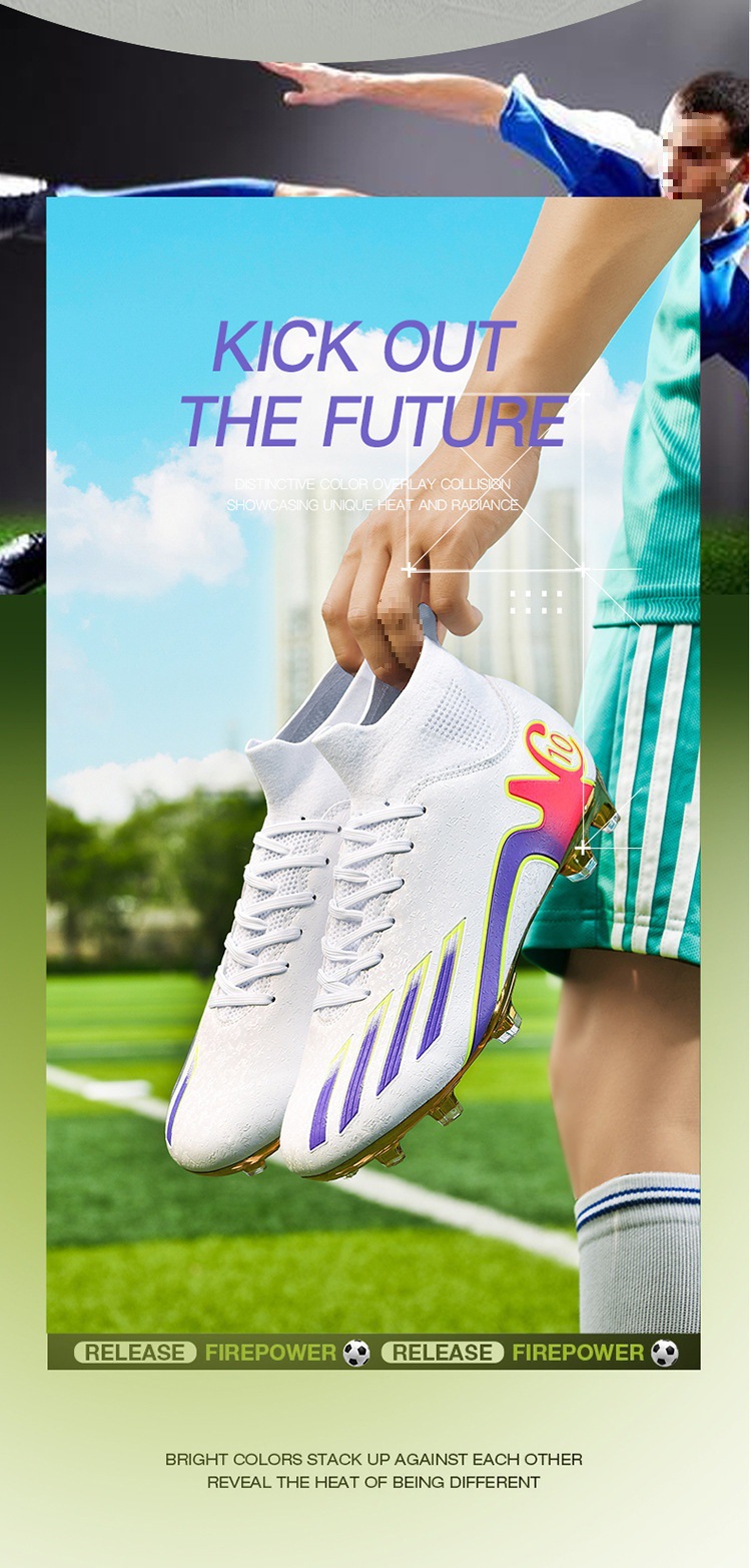 High-top Hallenfußballschuhe Mit Langen Stollen Für Training_voghion.com