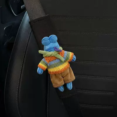 Seat belt shoulder pad and Creative Cartoon Bikini Bottom - striped-sweater-lying-flat-fish-black-shoulder-pads-standard