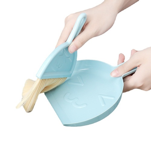 2937 Home Desktop Mini Broom Keyboard Cleaning Brush Small Broom Set with Dustpan Computer Debris Brush