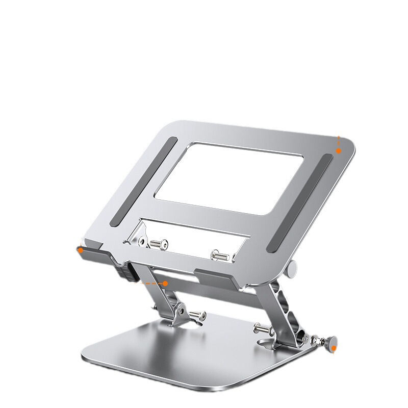 Notebook stand aluminum alloy heightening folding vertical portable lifting desktop cooling base game notebook