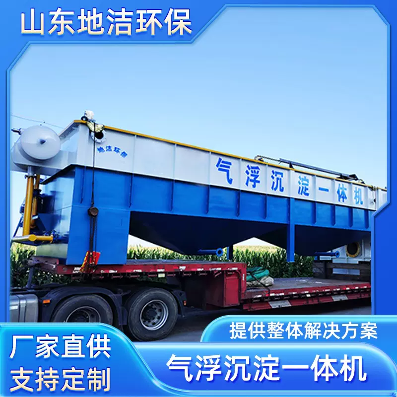 溶气气浮机 全自动气浮沉淀一体机 商用油污废水处理设备地洁环保