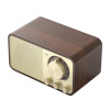 New JY66 retro Bluetooth speaker wooden classical home radio bass plug card retro small sound