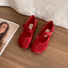 单鞋女2025年秋季新款晚晚风复古温柔浅口女鞋软底小众复古乐福鞋