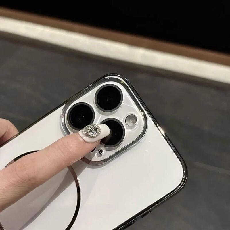 苹果16Promax手机壳新款磁吸iPhone15纳米磨砂14镭射镜头膜保护套|undefined