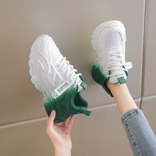 White and green