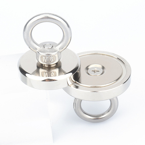 Powerful salvage magnet, magnetic salvage pot, magnetic salvage artifact, NdFeB lifting ring, round salvage strong magnet