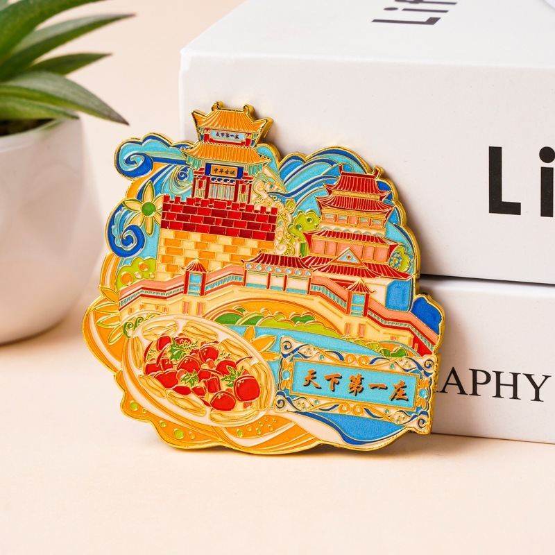 山东金属磁吸冰箱贴现货淄博烧烤网红打卡景区文创纪念品冰箱贴|undefined