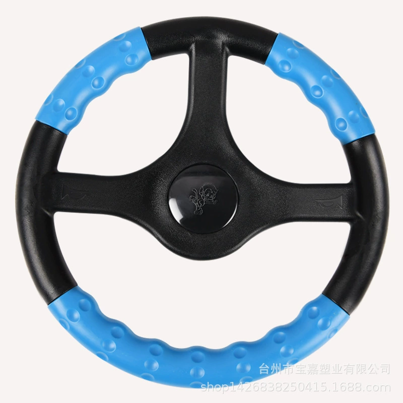 Steering wheel, children's karting, cartoon game console with accessories, crashworthy, three colors