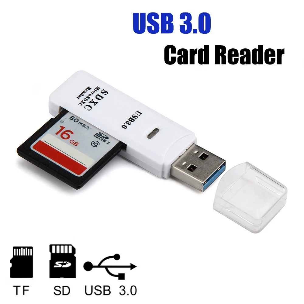 Двухфункциональный компьютерный расширитель DM-HC32 USB 3.0 карта чтения SD TF кард-ридер с подсветкой