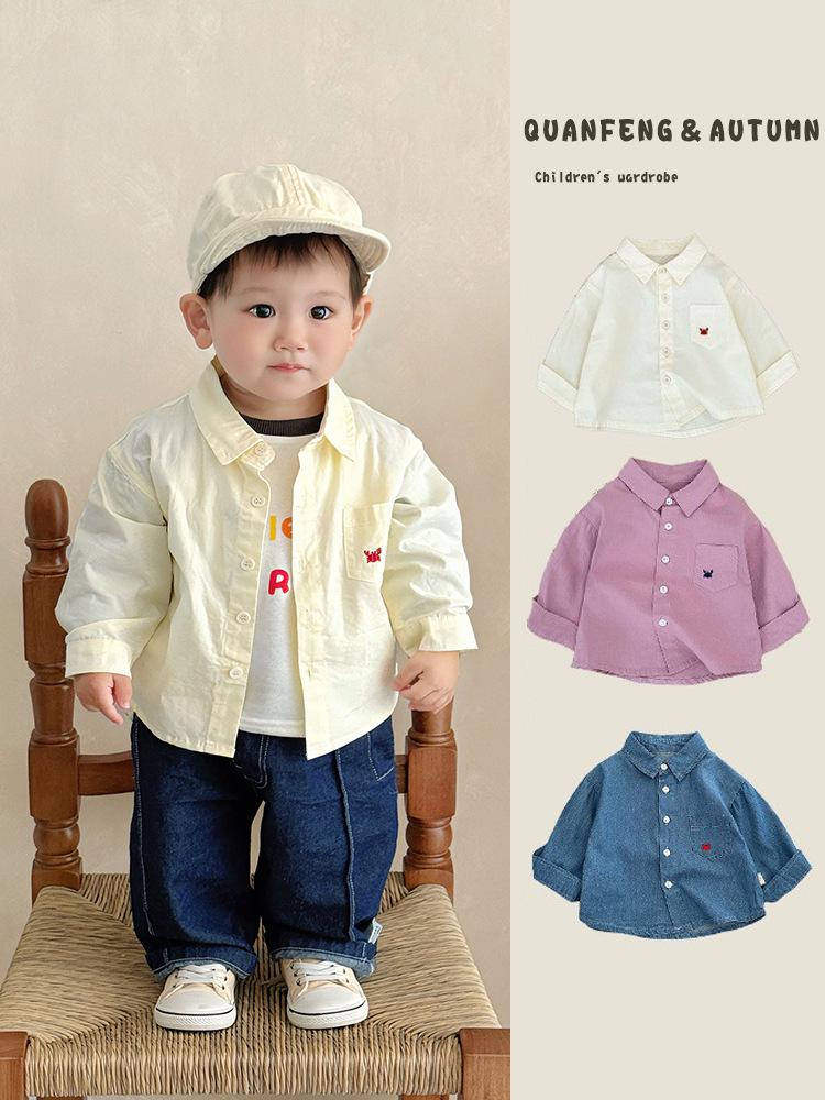 Demi-season children's shirt for boys