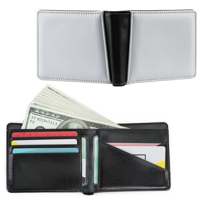 Factory thermal transfer sublimation blank men's wallet open card sublimation thermal transfer blank product series