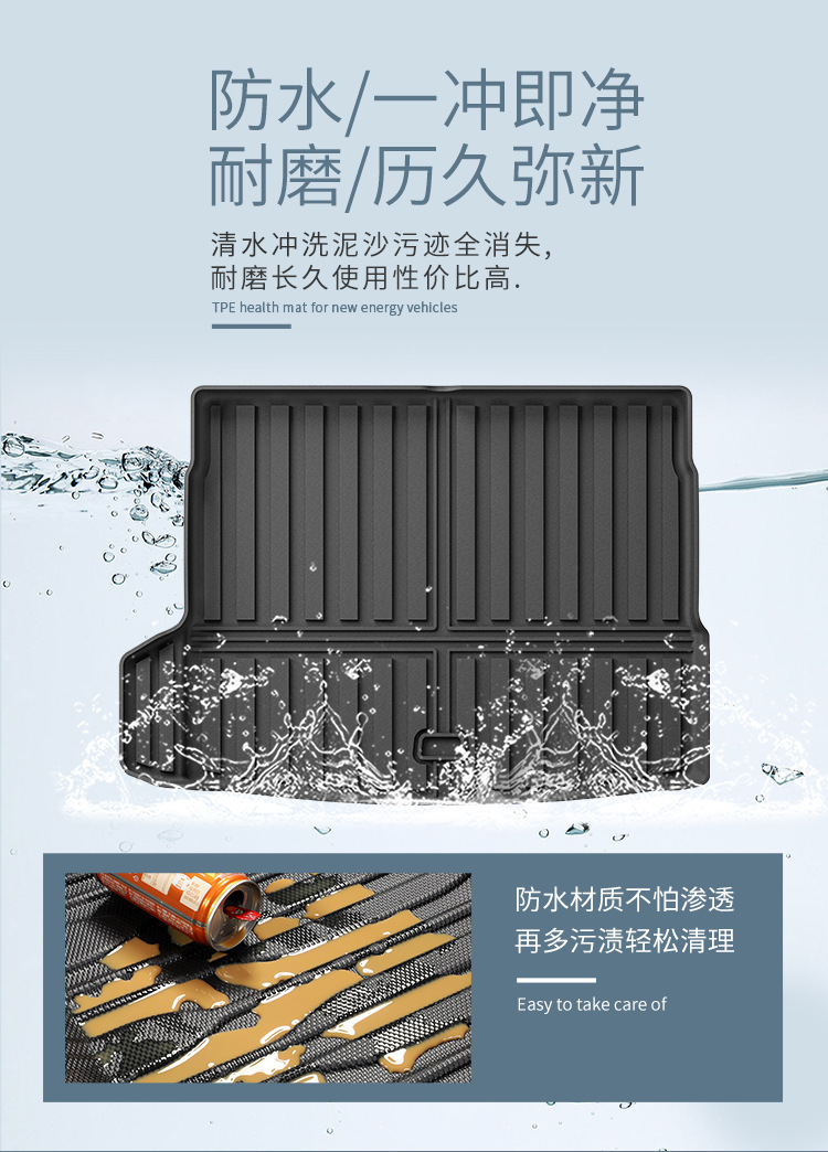 Suitable for 18-25 Bmw Ix3/X3/19-25 X4 Car Trunk Mats, All Tpe Trunk Mats