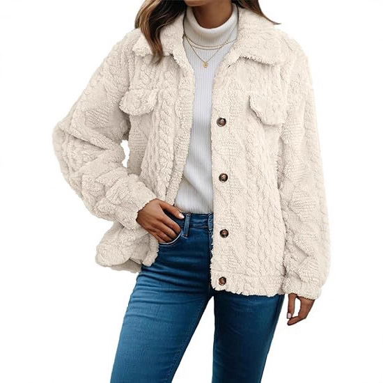 Dokotoo Winter Wool Heated Jacket 2025 Women's Buttoned Stand Tie Pocket Coat