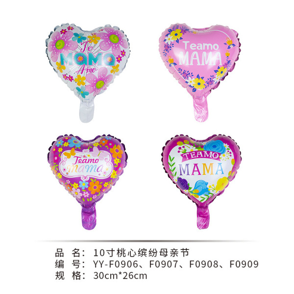 Inflatable balloon for mother's day heart shaped