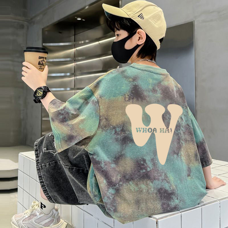 BB259#넥타이 염료 회색