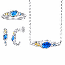 ���������׽�ָ��������һ��S925���鱦������װ������Ʒ jewelry