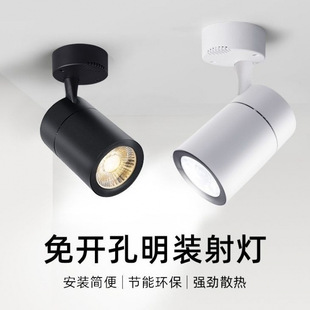 Top-mounted Spotlight Clothing Commercial Living Room Household Orbital Ceiling-mounted Adjustable Angle Led Top-mounted Spotlight