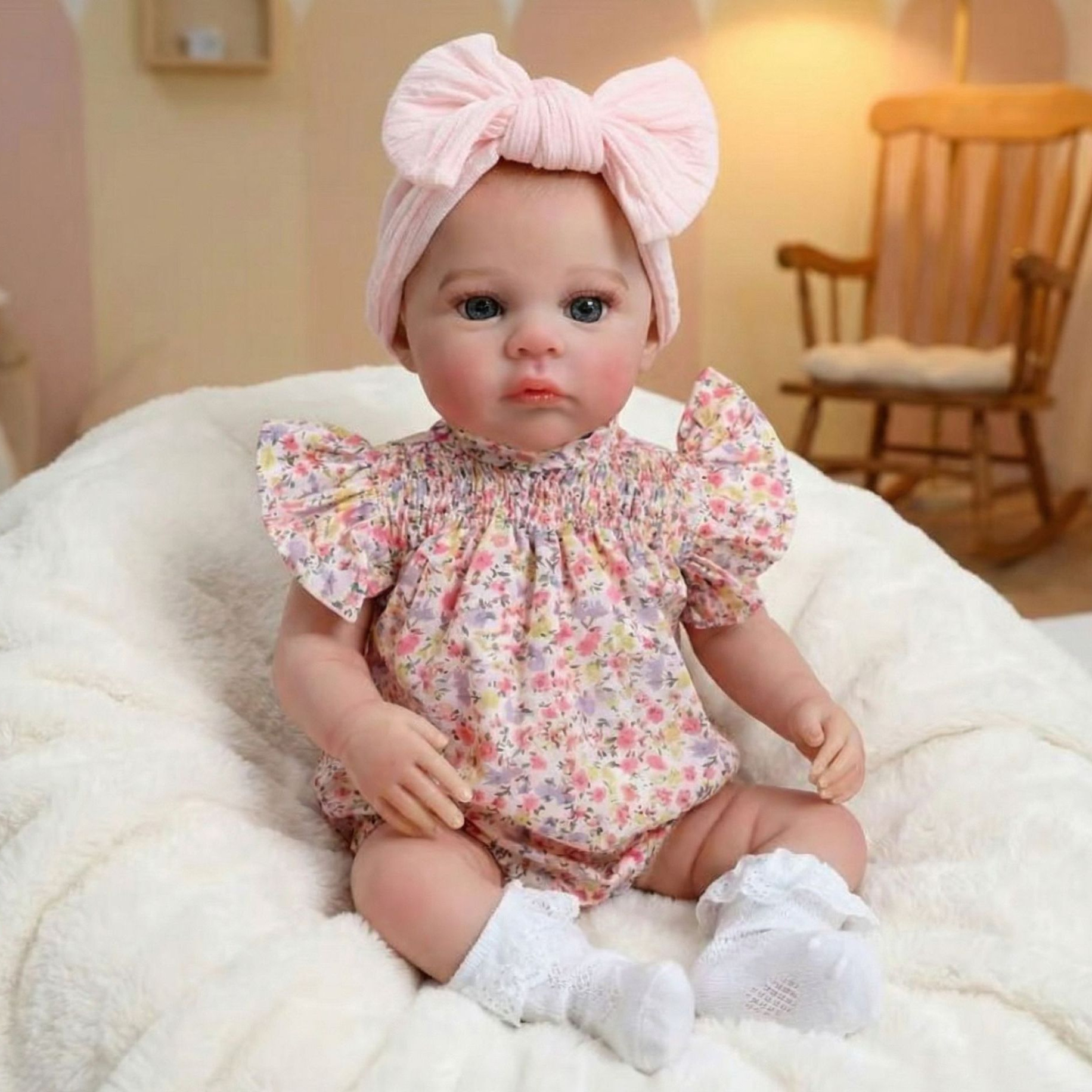 NPK 18 pulgadas flor triturada limes simulación muñeca Meadow regalo de cumpleaños para niños de Navidad